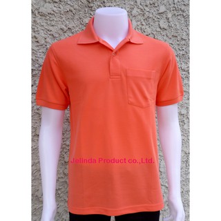 TshirtDDPolo รุ่น 925 เสื้อโปโลสีพื้น ชาย สีกลีบบัว (สีลูกกวาด )  มีเก็บเงินปลายทางได้