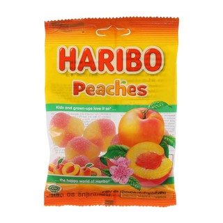 เยลลี่ฮาริโบ รสพีช Haribo Peaches Peach Gummy 80g.