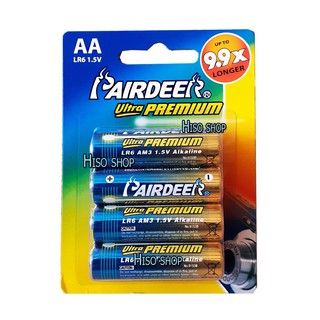 ถ่าน PAIRDEER Ultra Premium Battery AA 8 ก้อน คุณภาพดี เกรดเอ | Shopee ...