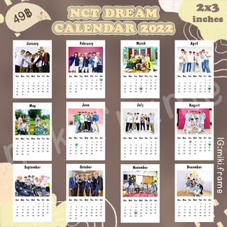 💚 ปฏิทิน NCT DREAM ปฏิทิน 2565 2022 ขนาด 2x3 นิ้ว 💚