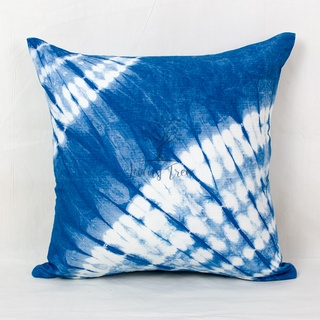 Shibori Indigo Pillow Cover ปลอกหมอนอิง มัดย้อม Pillow case สไตล์ชิโบริ