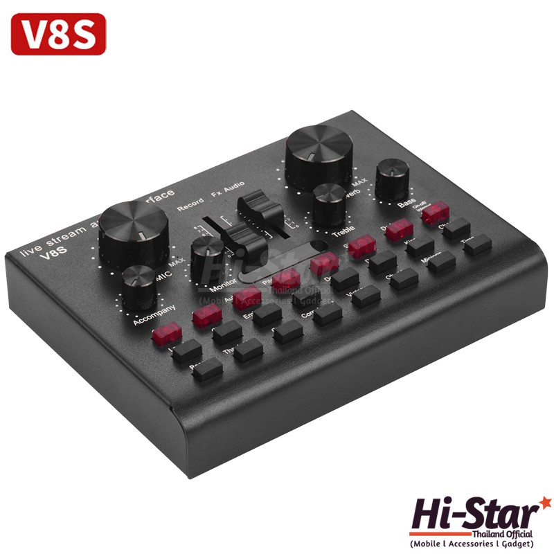 พร้อมส่งV8S การ์ดเสียง live การ์ดเสียงถ่ายทอดสด ชุดหูฟังการ์ดเสียง ...