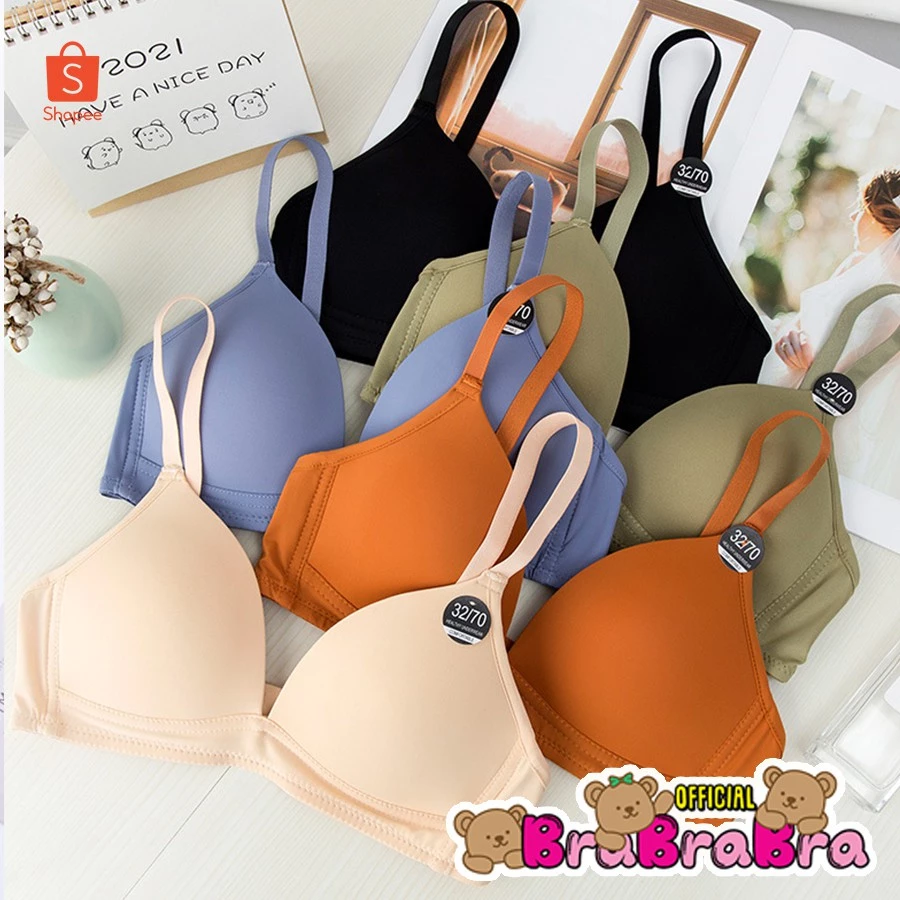 [ส่งจากไทย] 𝑩𝒓𝒂𝑩𝒓𝒂𝑩𝒓𝒂 #bra-117 บราถนอมทรง ไม่มีโครง ใสสบาย