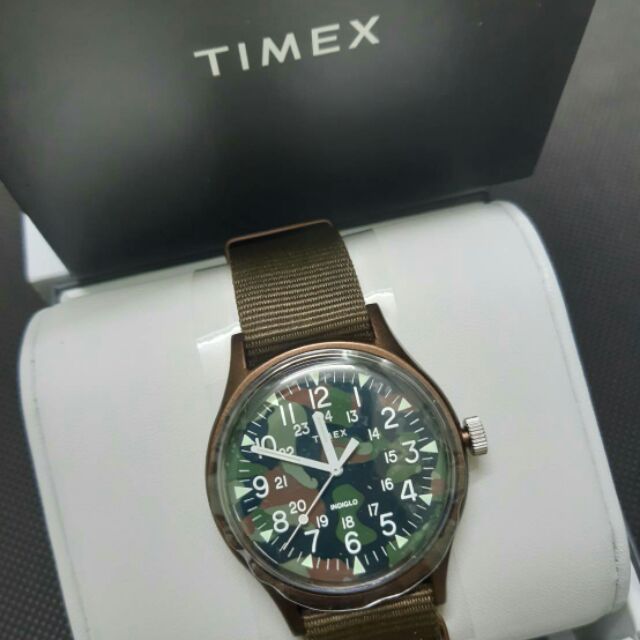 นาฬิกา TIMEX TM-TWLB16100 CAMO GREEN WR30M 
ระบบ Quartz