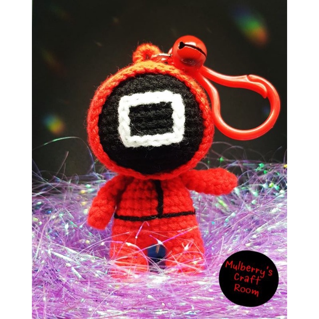 Squid Game Soldier keychain พวงกุญแจผู้คุม Squid Game