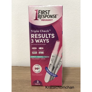 พร้อมส่งทันที First Response Triple Check Result 3 Ways ที่ตรวจการตั้งครรภ์ นำเข้าจากอเมริกา