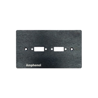 AMPHENOL AMW-HDMI-002PB Aluminium Outlet Plate Black Colour