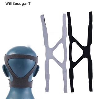 [WillBesugarT] อะไหล่สายคาดศีรษะ CPAP สีฟ้า แบบเปลี่ยน สําหรับ respironics resmed straps 1 ชิ้น