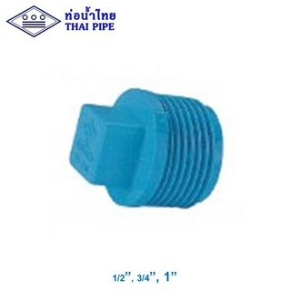 ปลั๊กอุดพีวีซี (PVC Valve Plug) ท่อน้ำไทย 1/2" - 1" สีฟ้า