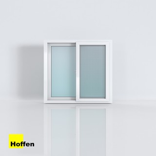 HOFFEN หน้าต่างบานเลื่อน หน้าต่างกระจก uPVC รุ่น Trendy ขนาด 80,100,120 พร้อมมุ้ง