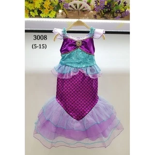พร้อมส่ง 3008 ชุดนางเงือก เด็ก ชุดเงือก ชุดเดรสหางปลา ชุดหางปลา ใส่เดินได้ Mermaid dress
