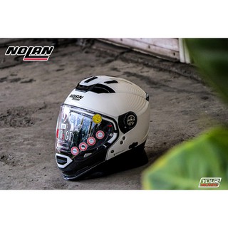 หมวกกันน็อค NOLAN HELMETS N-702 GT CLASSIC METAL WHITE