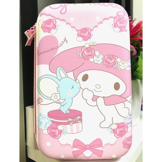 MY MELODY JUB กล่องเก็บสายชาร์จ กล่องใส่ PWB, HDD , หูฟัง ,เอนกประสงค์,Size XL ลาย MY MELODY ขนาด16x10x35cm BY MANOPNEST