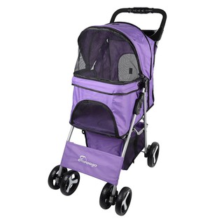 รถเข็นสัตว์เลี้ยง 15 กก. สีม่วง PET STROLLER 15KG VIOLET