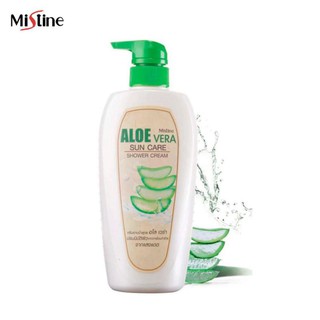 Mistine Aloe Vera Sun Care Shower Cream 500 ml. มิสทิน อโลเวร่า ซัน แคร์ ครีมอาบน้ำ ครีมอาบน้ำว่านหางจระเข้