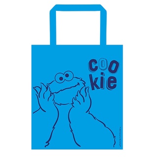 SST2-กระเป๋าผ้าสปันบอนด์หูหิ้ว : Sesame Street-Cookie Monster Spunbond Bag 33Wx40Hx10S cm.