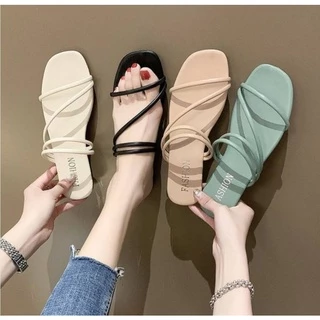 ขายดีที่สุด..🔥 รองเท้าเเตะสายคาด เกาหลี มี 3 สี ใส่สบาย วันชิวๆ