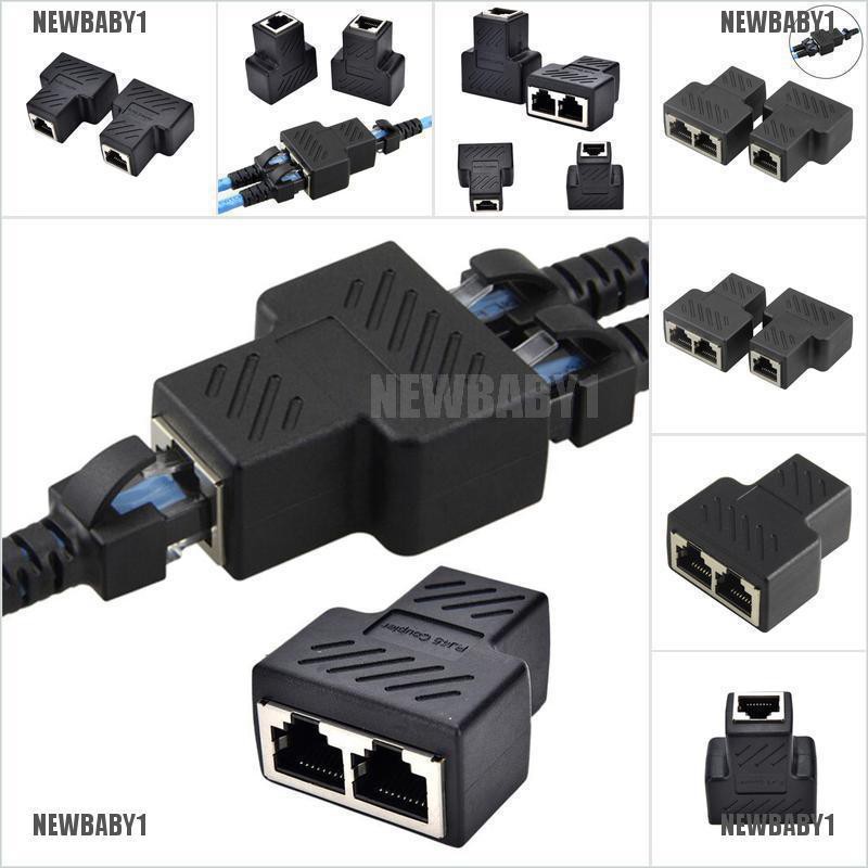 อะแดปเตอร์เชื่อมต่อสาย LAN By11 To 2 LAN Ethernet Network Cable RJ45 ...