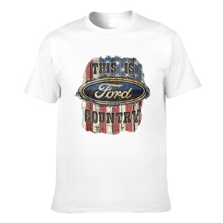 T-shirt  เสื้อยืด พิมพ์ลายกราฟิก Joe Blow Ford Country American Flag ดีไซน์ใหม่S-5XL