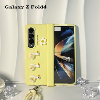 เคสโทรศัพท์มือถือ ลายห่าน 3D สําหรับ Samsung Galaxy Z Fold 4 Fold 3 5G