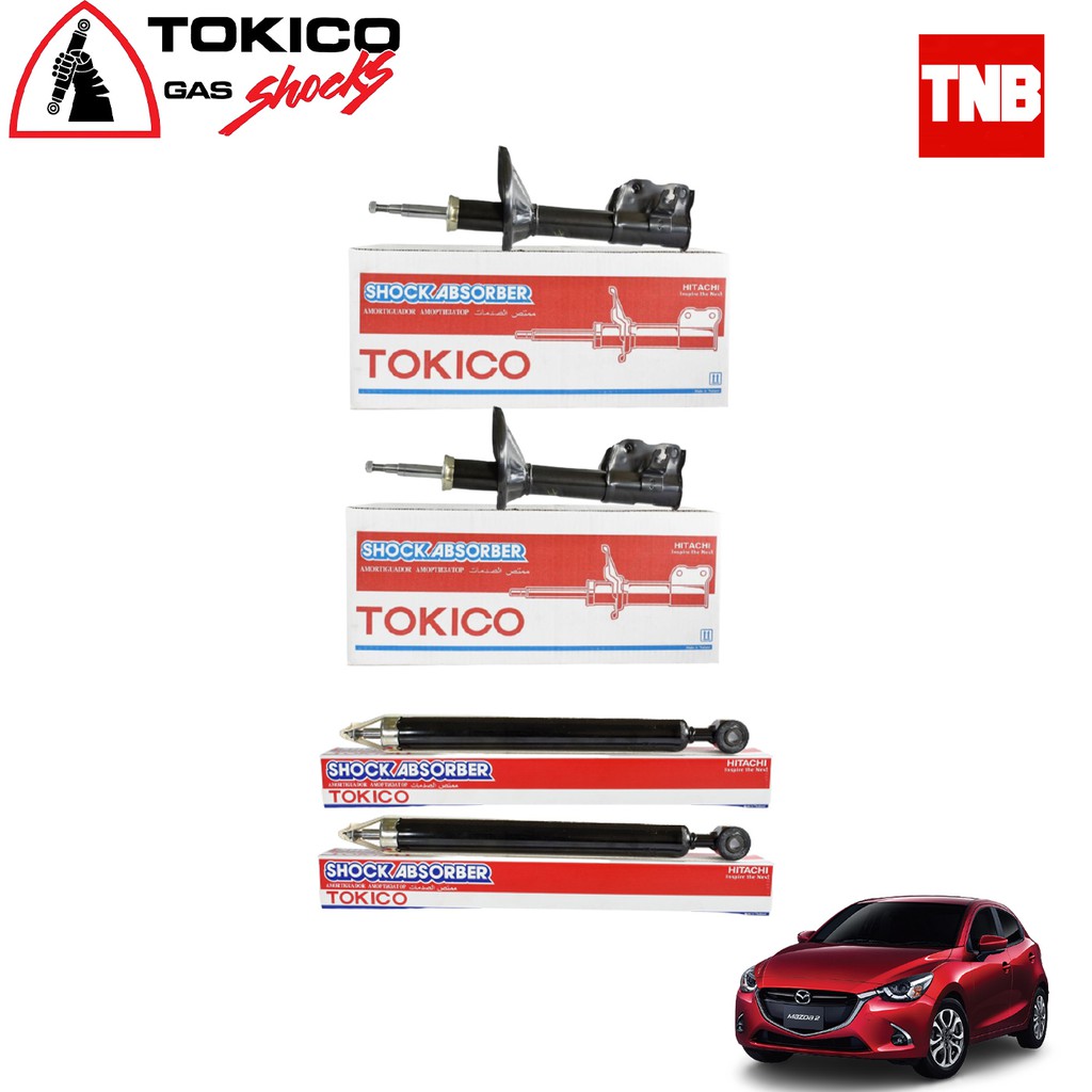 Tokico โช๊คอัพ Mazda2 Skyactiv ปี14-19 / โช้คอัพหน้า โช้คอัพหลัง Mazda2 มาสด้า2 สกายแอ็คทีฟ