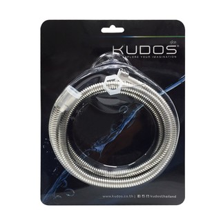 สายฝักบัว KUDOS KSHOSS125 150 ซม. สเตนเลส สายฝักบัว ผลิดจากสเตนเลสสตีลที่มีคุณภาพดี ไม่แตกหักง่าย ไม่รั่วซึม ไม่เป็นสนิม