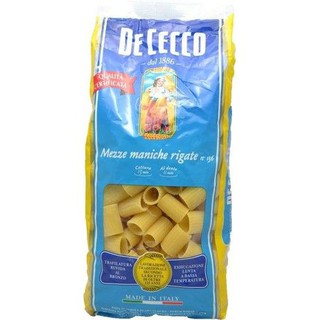 De Cecco Mezze Maniche No136 500gm  De Cecco Mezze Maniche No136 500gm