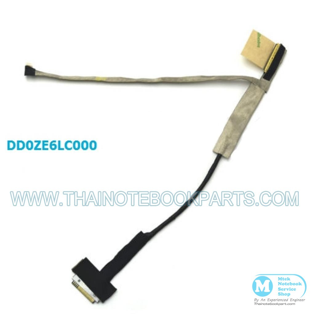 สายแพจอโน๊ตบุ๊ค Acer Aspire One D257 D270 LT28 ZE6, DD0ZE6LC000 LCD screen video cable (สินค้าใหม่)