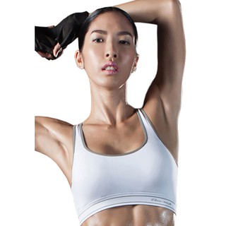 Cherilon Dansmate Sport Bra เชอรีล่อน สปอร์ตบรา บรากระชับอก กระชับทุกความเคลื่อนไหว ระบายเหงื่อดี เบาสบาย MPN-VS01-WH