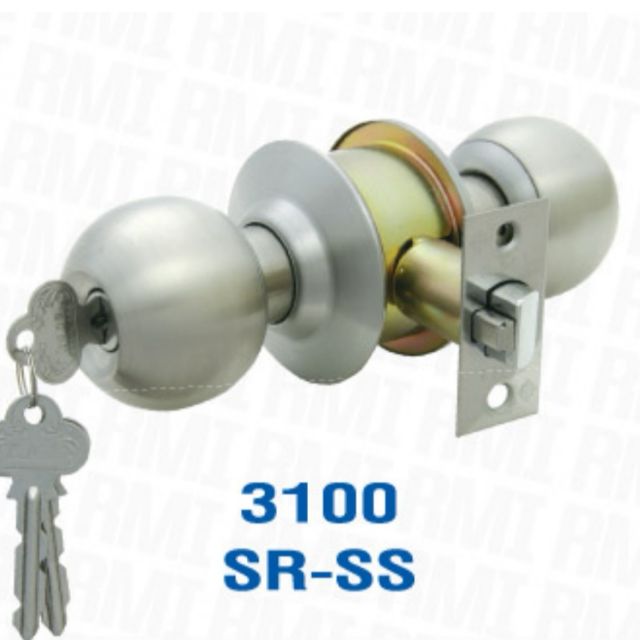 กุญแจ​ลูกบิด​ RMI​ 3100​ SR​ สำห​รับ​ห้อง​นอนและห้องอื่นๆ