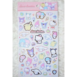 (( พร้อมส่ง )) สติ๊กเกอร์ Sticker ซานริโอ Sanrio จาก Daiso ญี่ปุ่น