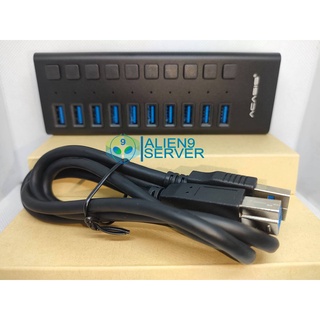 USB HUB 3.0 10 Port  อุปกรณ์เสริมสำหรับคอมพิวเตอร์