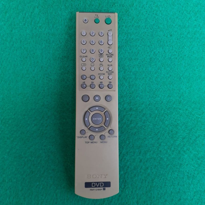 รีโมตเครื่องเล่น DVD ของแท้ SONY Rmt - D166P.
