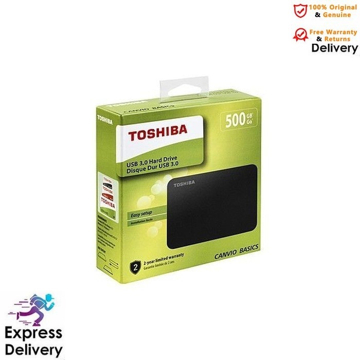 New design HARD DISK EXTERNAL TOSHIBA 500GB CANVIO BASIC