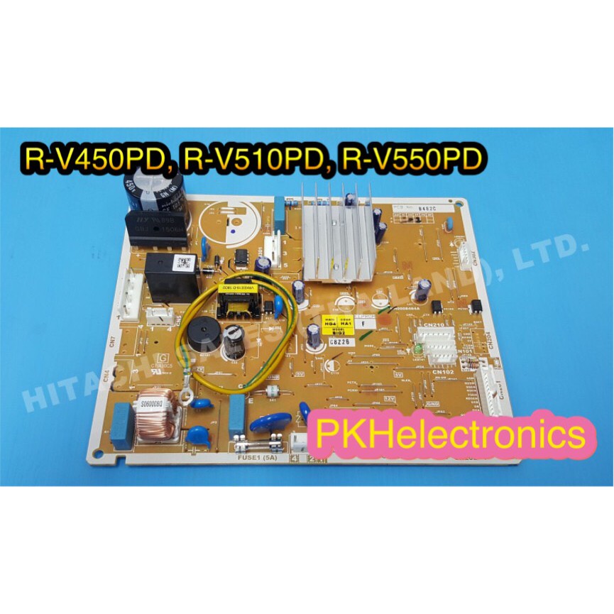 HITACHI-เมนบอร์ดตู้เย็น-PCB MAIN-PTR-V450PD 101 ใช้แทนพาท PTR-V660PL7 056