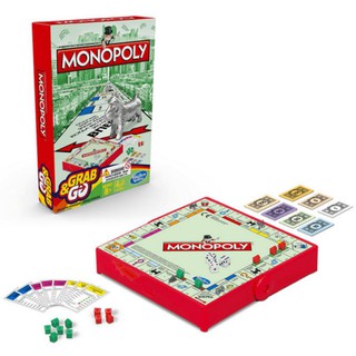 ลิขสิทธิ์​แท้​💯 เกมเศรษฐีขนาดพกพา​ Monopoly​ Grap and​ GO