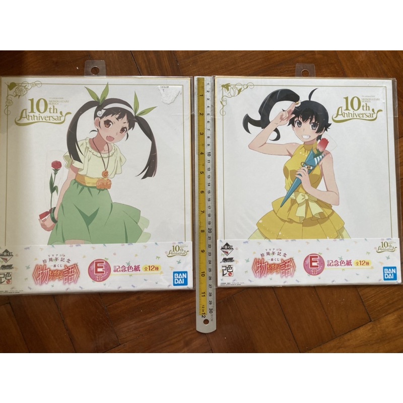 (แท้มือ1)Shikishi Monogatari Series 10th Anniversary Ichiban Kuji Prize E