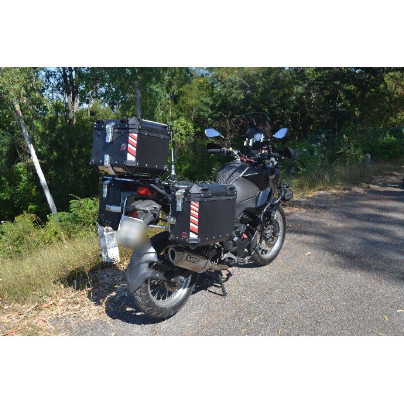 ปี๊ปอลูมิเนีย​ม​versys300xพร้อมแร๊คสแตนเลส
