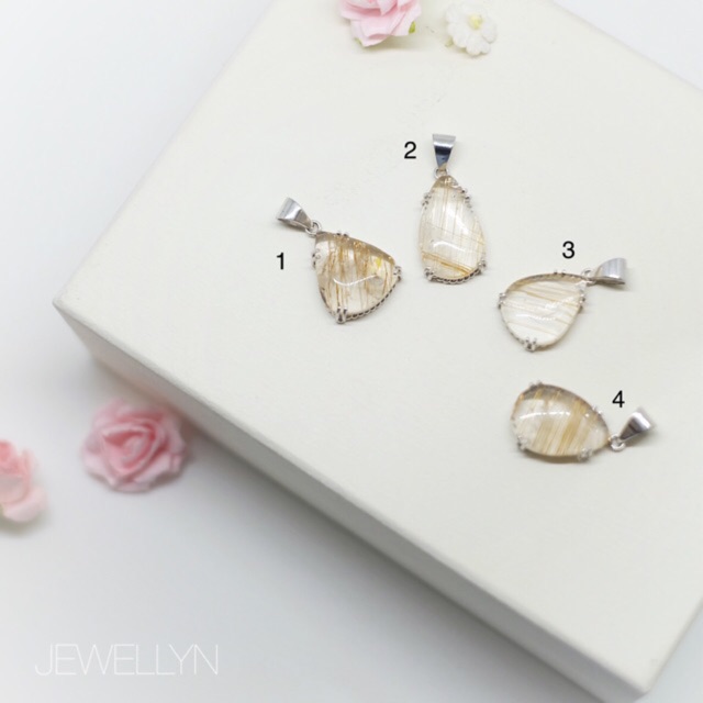 Golden Rutilated Quartz Pendant