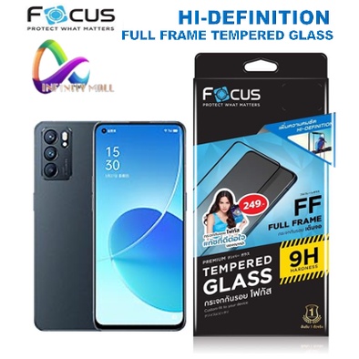 ฟิล์มกระจก เต็มจอ โฟกัส Focus OPPO Reno / K5 K3 F9 F11 A1K A3s A83 F7 F5 A77 A76 A96 A17 A17K A16K tempered glass