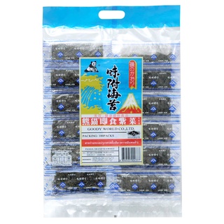 หมีแพนด้า สาหร่ายทะเลปรุงรสดั้งเดิม 33 ก.Panda Bear Original Seasoned Seaweed 33 g.