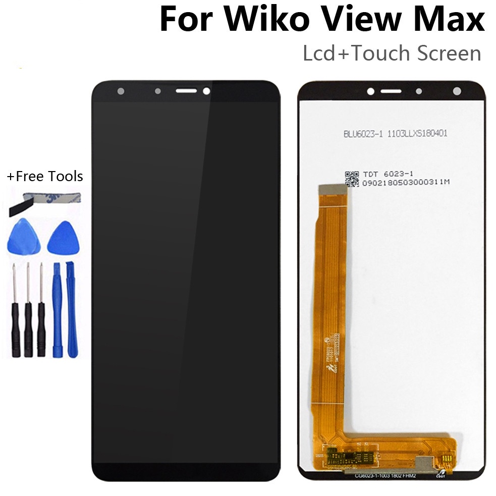 Wiko View Max หน้าจอ LCD พร้อมหน้าจอสัมผัส Digitizer สําหรับโทรศัพท์มือถือ