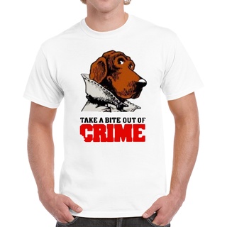 [S-5XL]เสื้อยืด ผ้าฝ้าย พิมพ์ลาย Mcgruff Crime Dog สีขาว สําหรับผู้ชาย และผู้หญิง