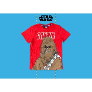 ✅ [4-5Y] Star Wars Chewbacca Red T-Shirt เสื้อยืดแขนสั้น สตาร์ วอร์