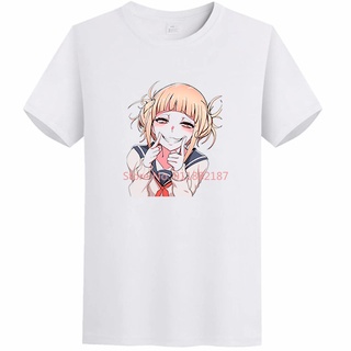 T-shirt  Gildan เสื้อยืดแขนสั้น ผ้าฝ้าย 100% พิมพ์ลายกราฟฟิค My Hero Academia Himiko Toga โอเวอร์ไซซ์ แฟชั่นฤดูร้อน สําห