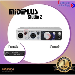 Midiplus Studio 2 Portable USB audio interface รับประกันศูนย์ 1 ปี