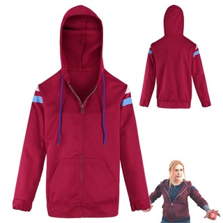 Wanda Scarlet Witch Cosplay Hoodie Costume Zip Up Jacket Coat party suit