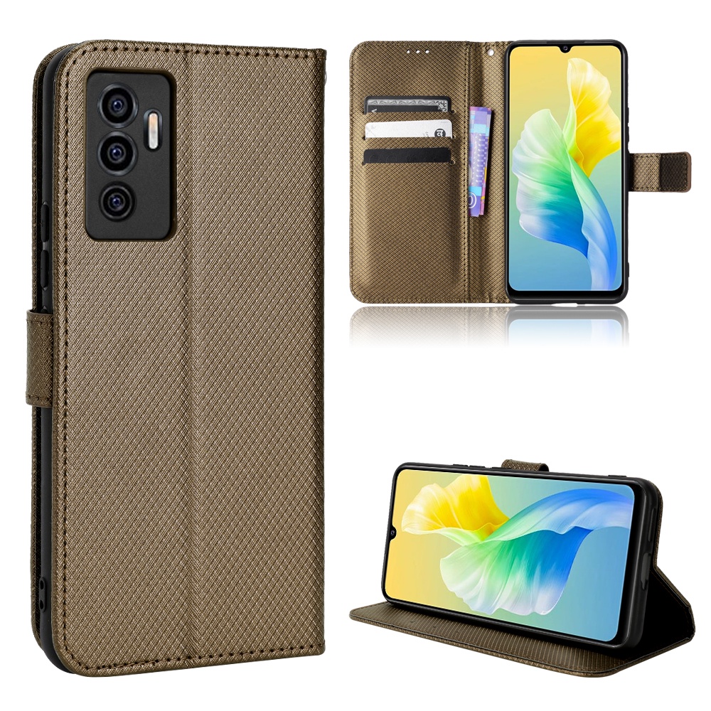 Vivo V23e 5G เคส PU Leather Case เคสโทรศัพท์ Stand Wallet Vivo V23e V 23e 5G เคสมือถือ Cover