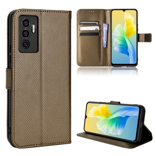 Vivo V23e 5G เคส PU Leather Case เคสโทรศัพท์ Stand Wallet Vivo V23e V 23e 5G เคสมือถือ Cover