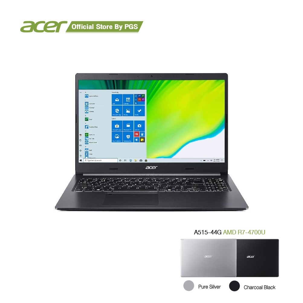 Acer Aspire A515-44G โน๊ตบุ๊ค 15.6inch AMD R7-4700U RAM8GB SSD512G V2G W10